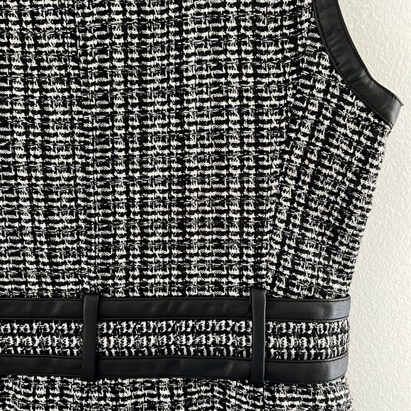 Anthropologie Maeve Tweed Mini Dress Black White NWOT - Picture 9 of 16
